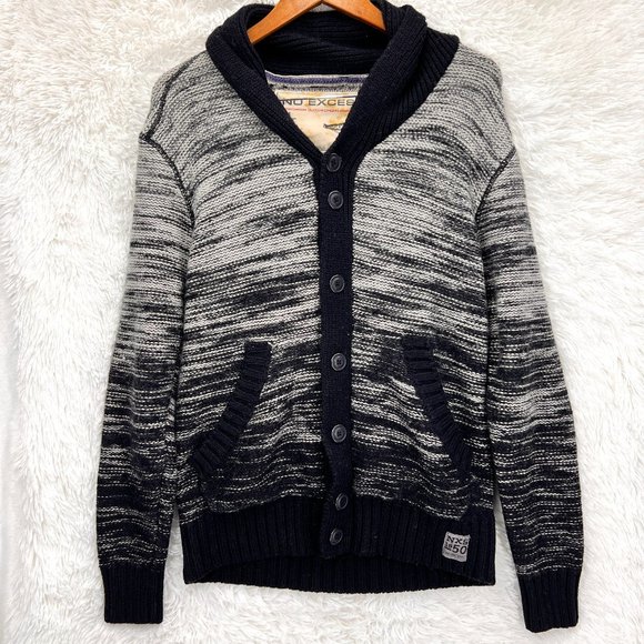 Heavy Knitted Wool Cardigan Gran Sasso Heavy Knitted Wool Cardigan